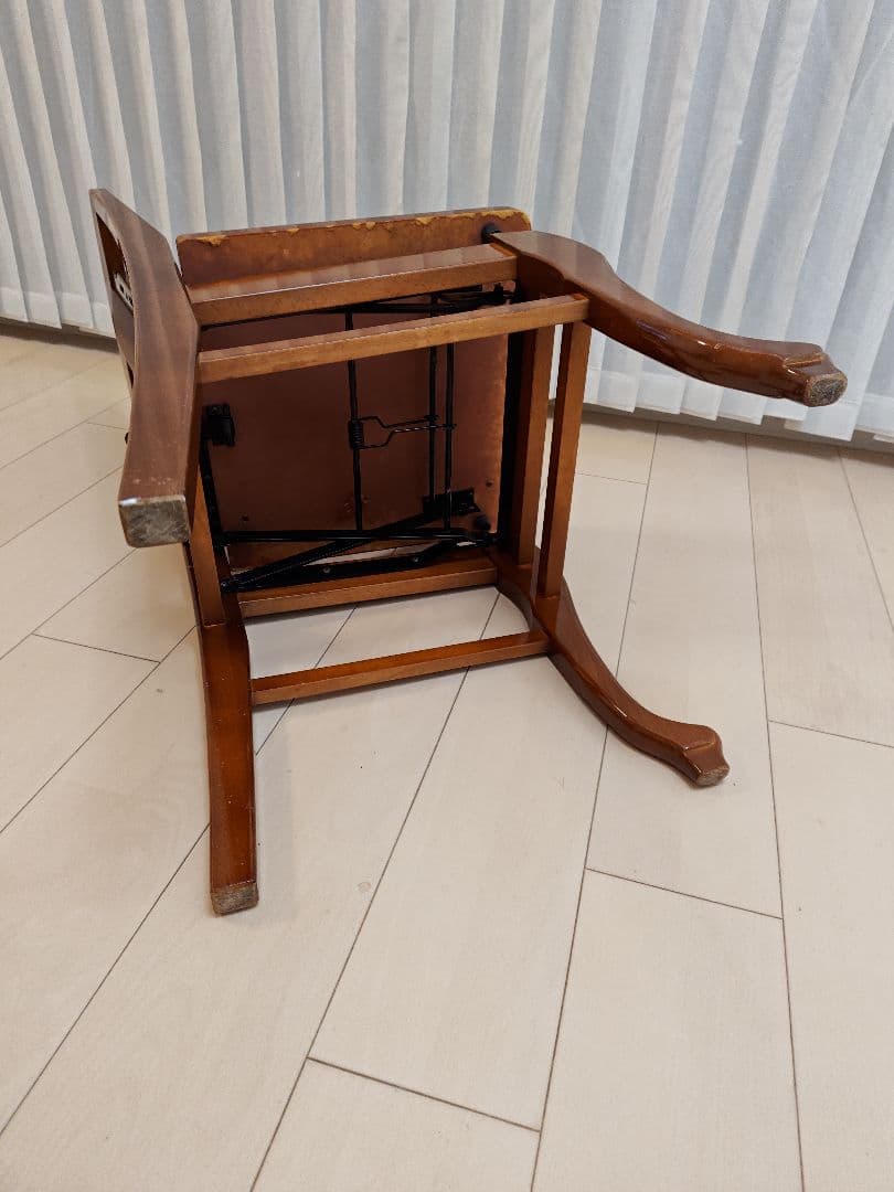 【美品】トムソン椅子　ピアノ椅子　背もたれ椅子　 アンティーク　猫足