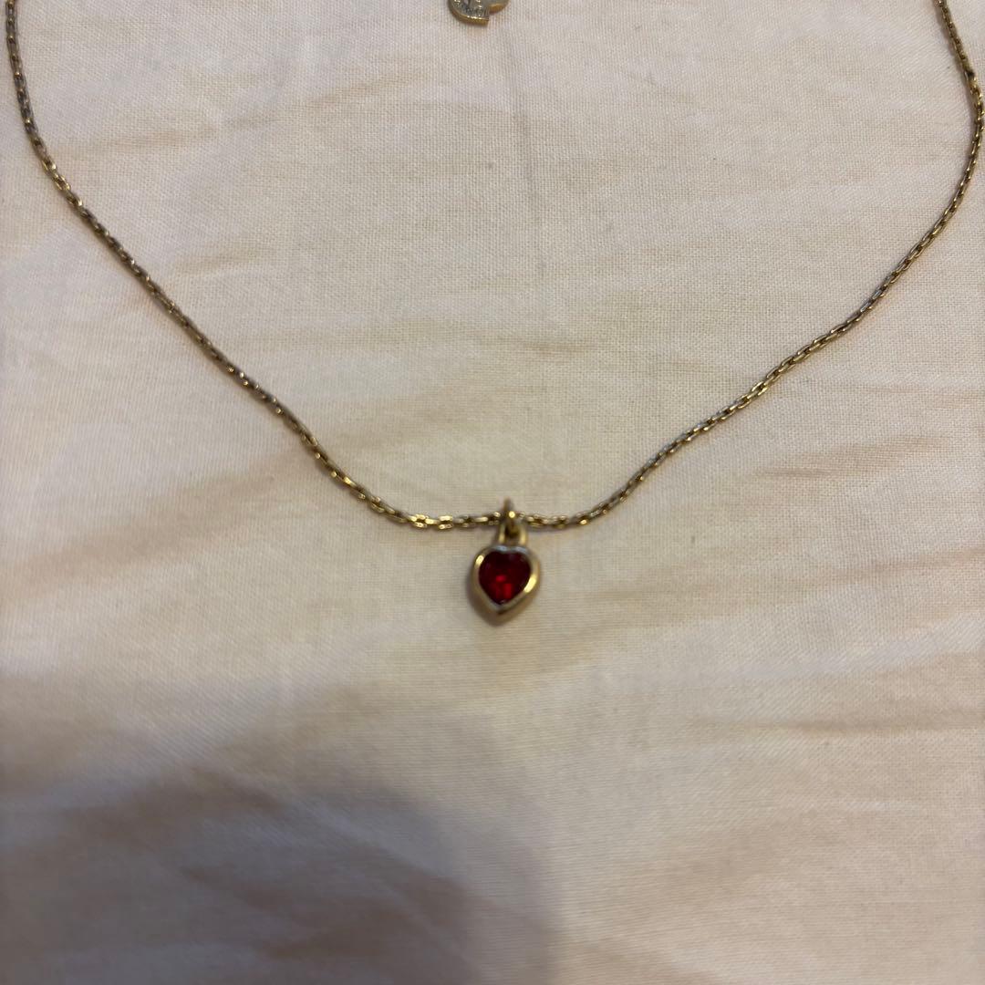 Dior heart necklace ハート ネックレス gold