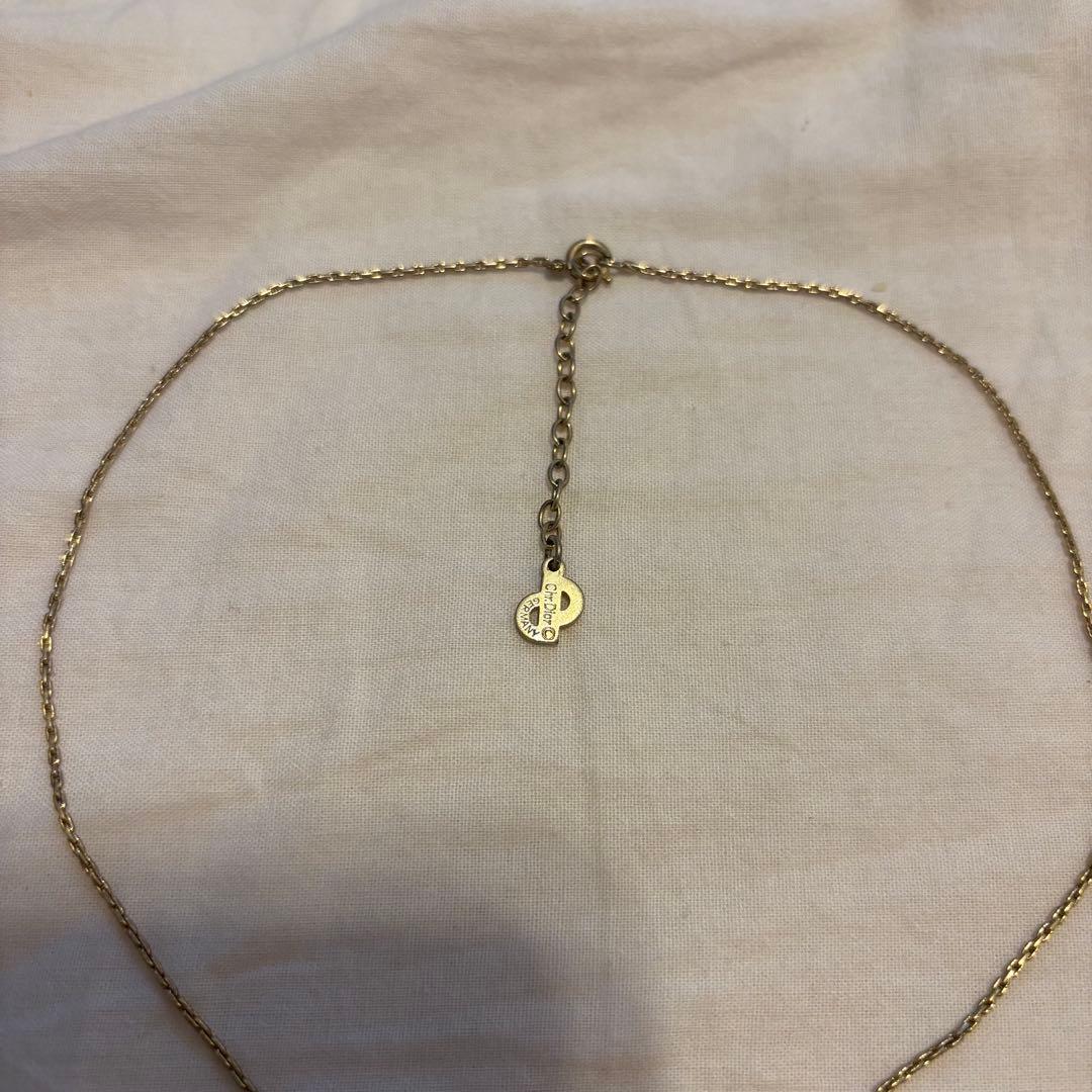 Dior heart necklace ハート ネックレス gold