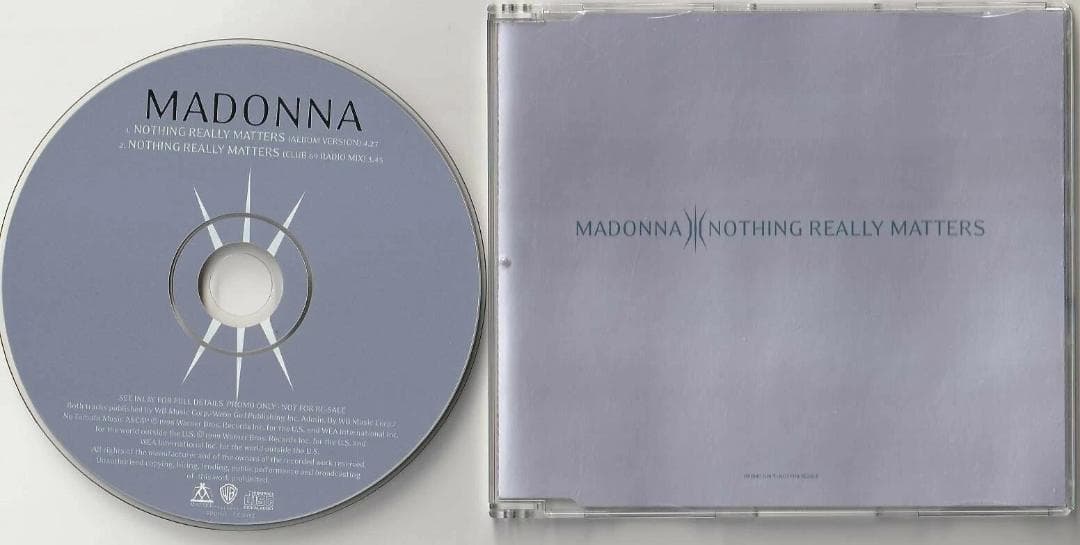 MADONNA　NOTHING REALLY MATTERS　ドイツ盤 貴重CD