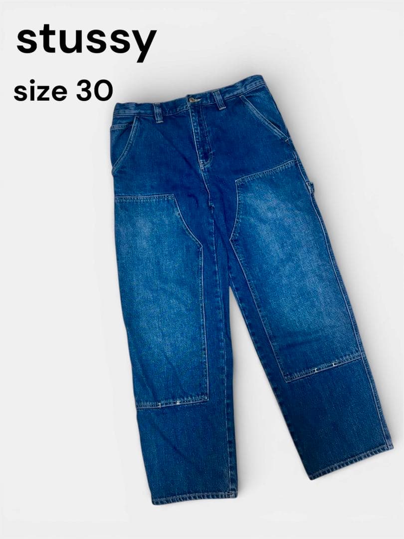 Stussyダブルニーデニム