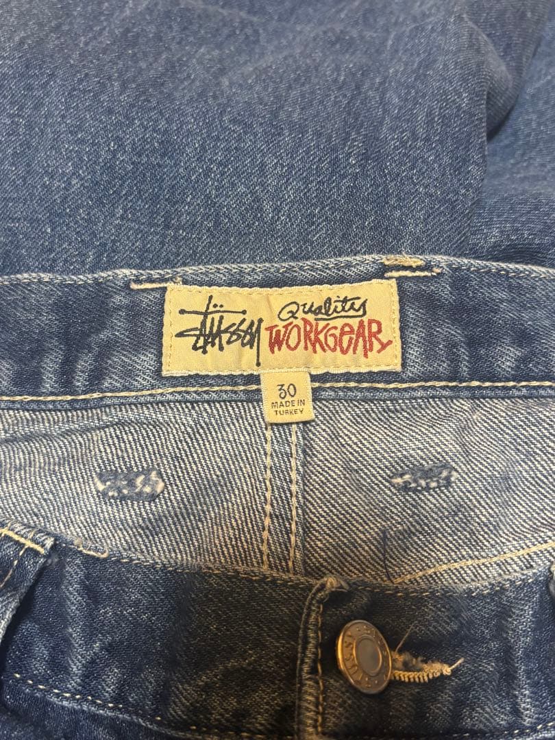 Stussyダブルニーデニム