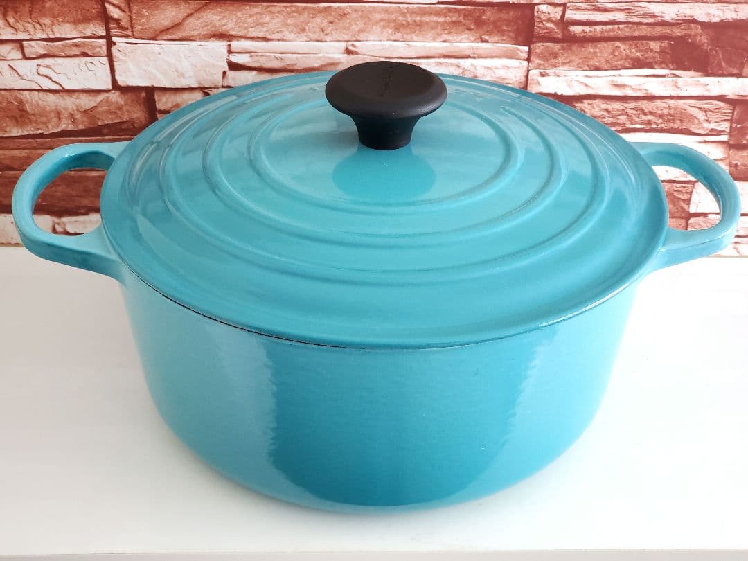 【良品】ル・クルーゼ　ココットロンド　26㎝