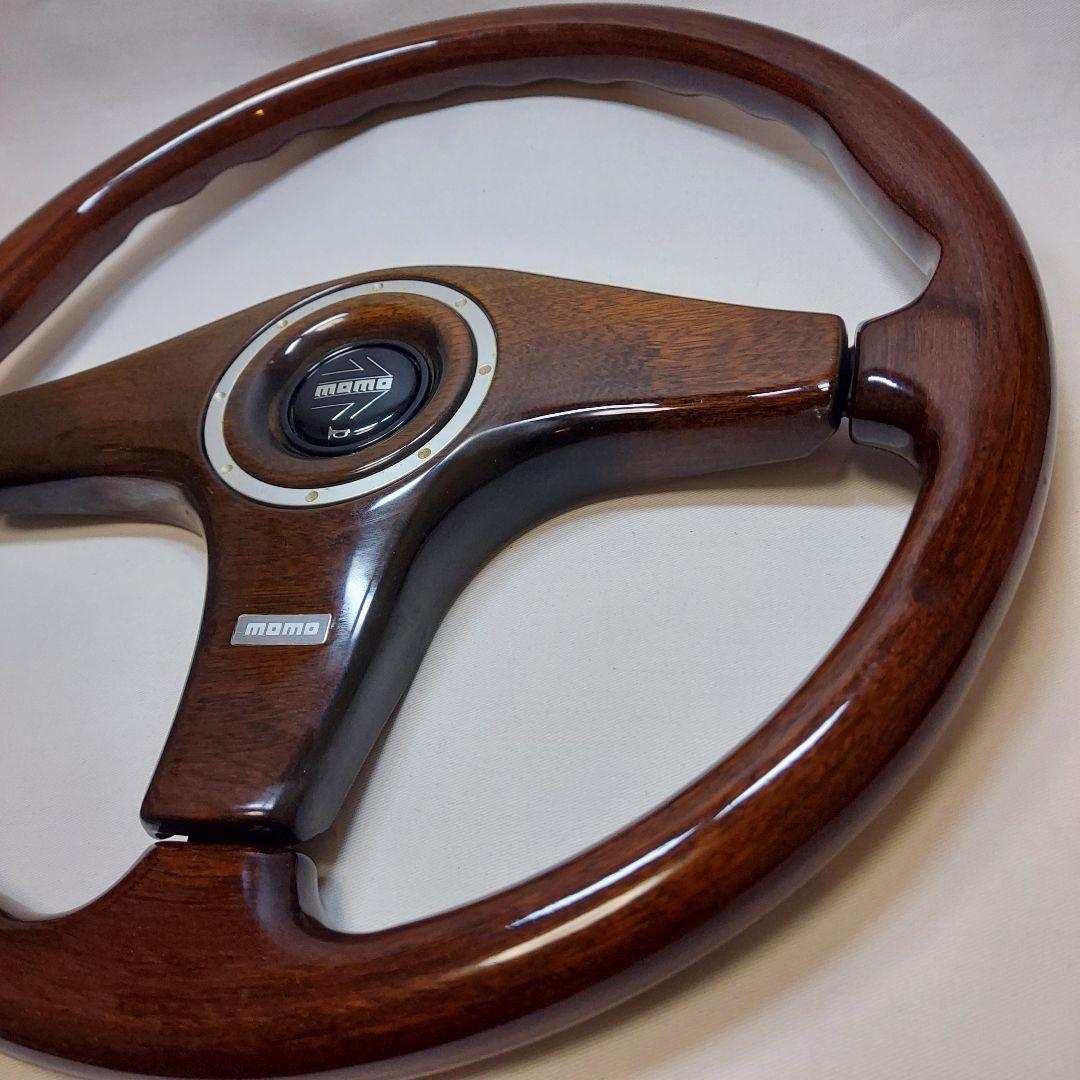 momo ウッド ステアリングホイール 3スポーク 36Φ