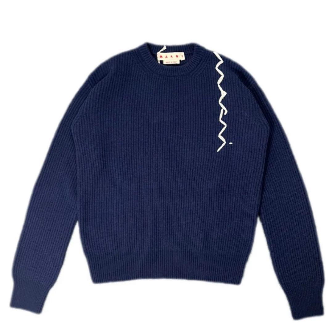 【定価17万円】MARNI マルニ　ショルダーロゴ　オーバーサイズニット