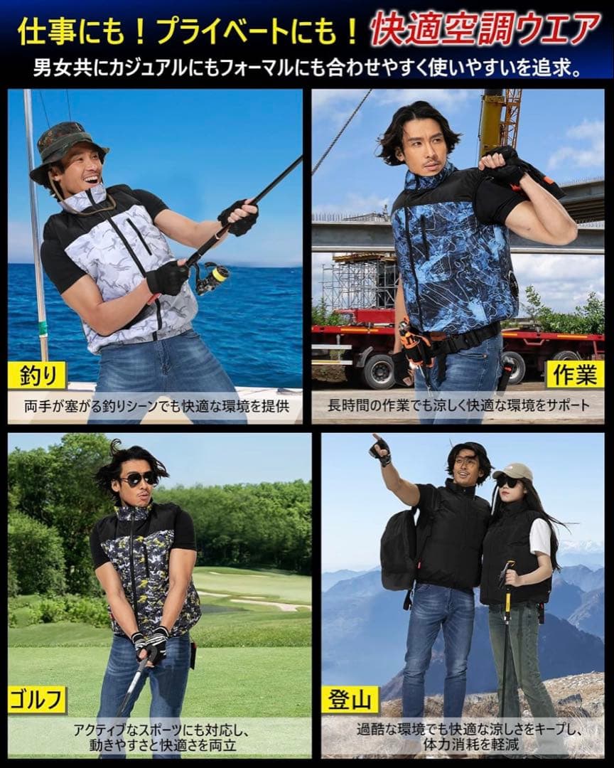 UNISO 空調服 115L/秒 24V