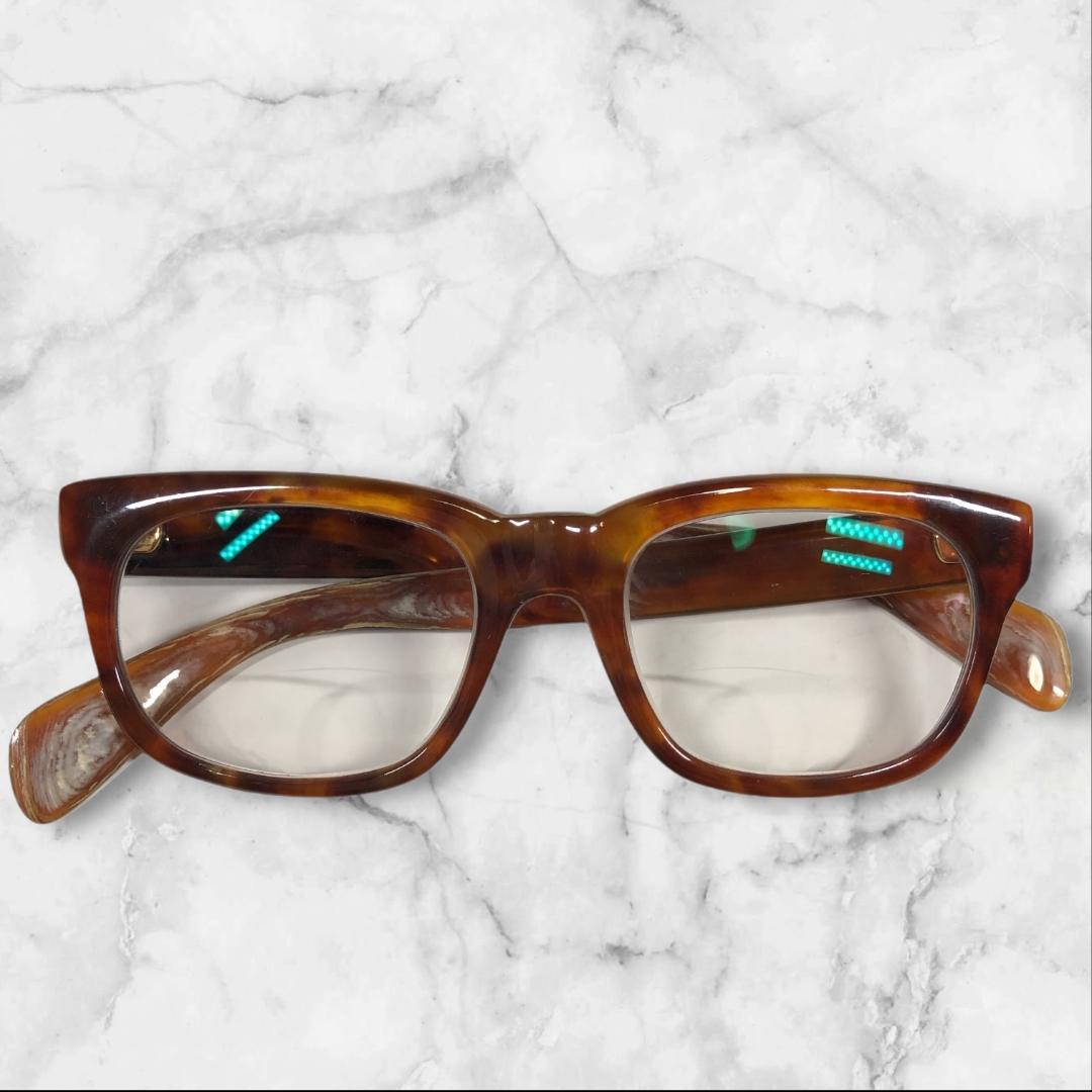 アニメ映画様 べっ甲 眼鏡 K18金具 18金 750 度入 本鼈甲×K18