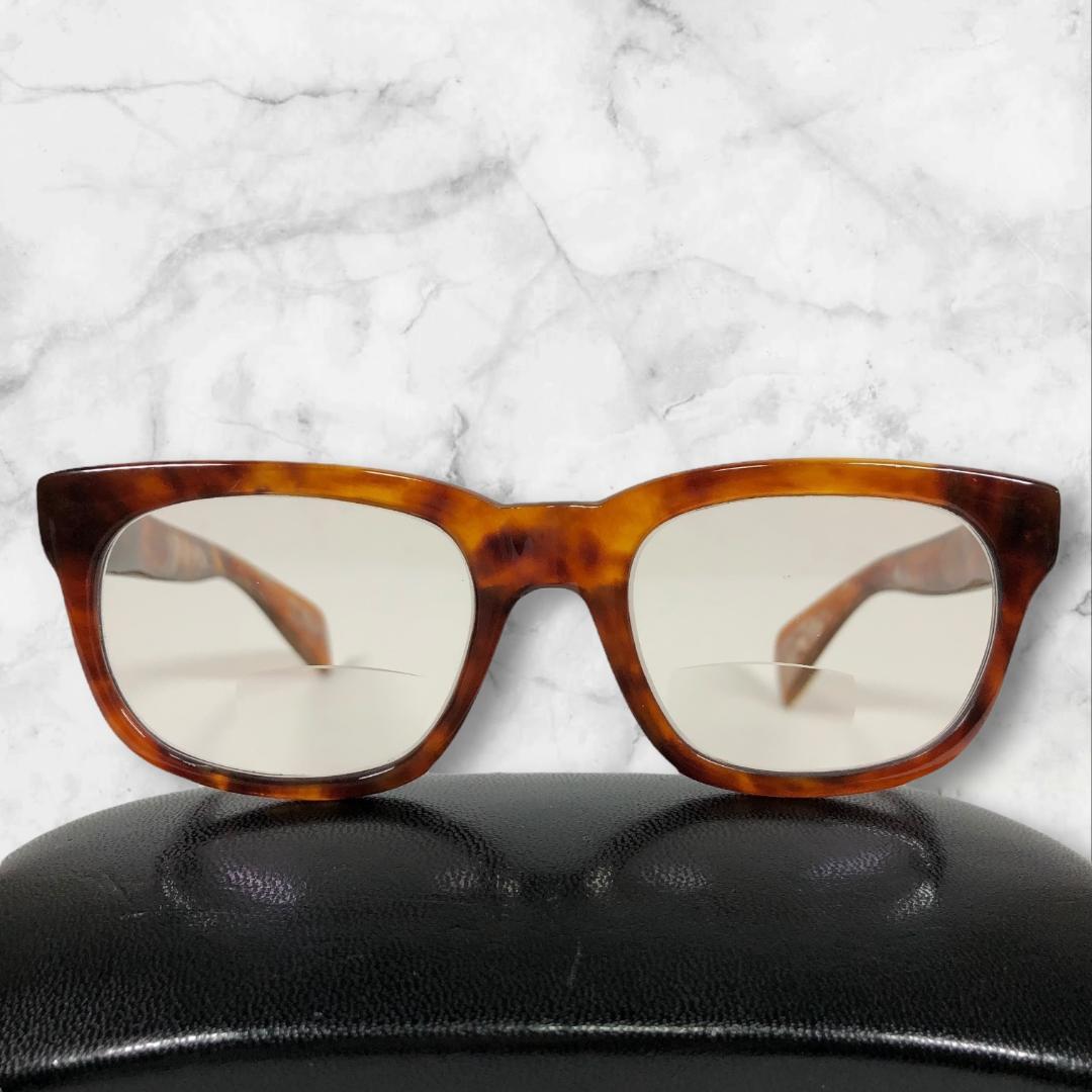 アニメ映画様 べっ甲 眼鏡 K18金具 18金 750 度入 本鼈甲×K18