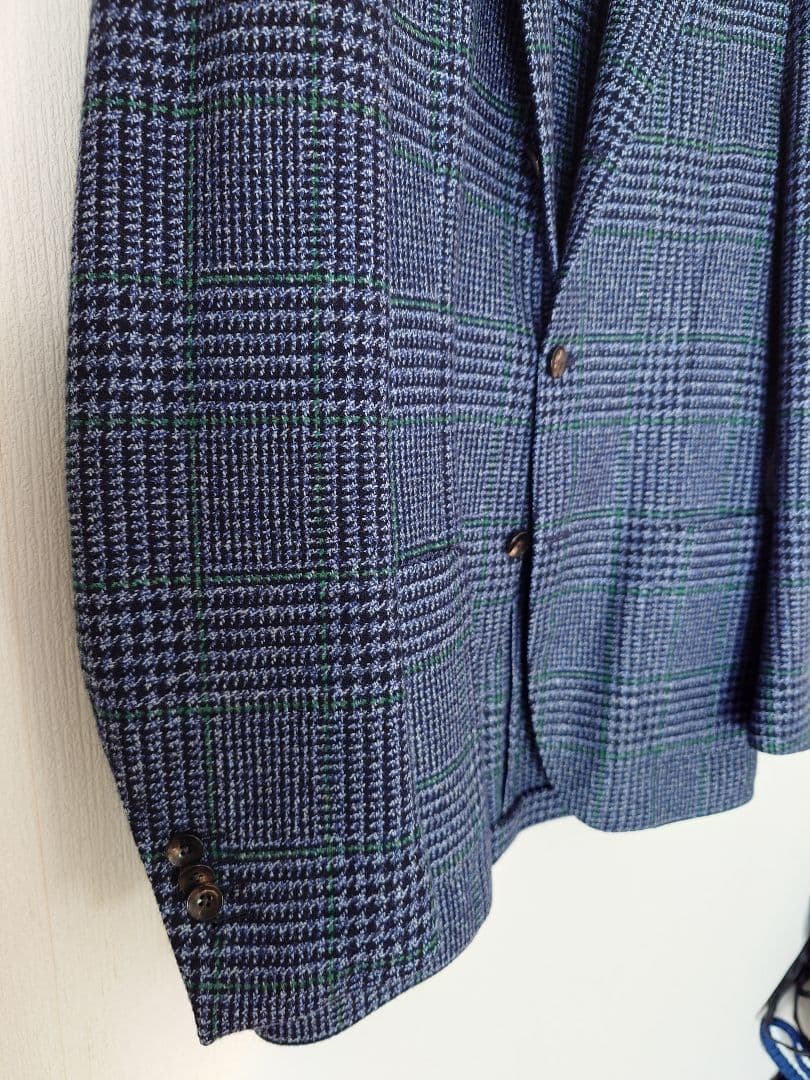 LARDINI グレンチェック easy ジャケット 44
