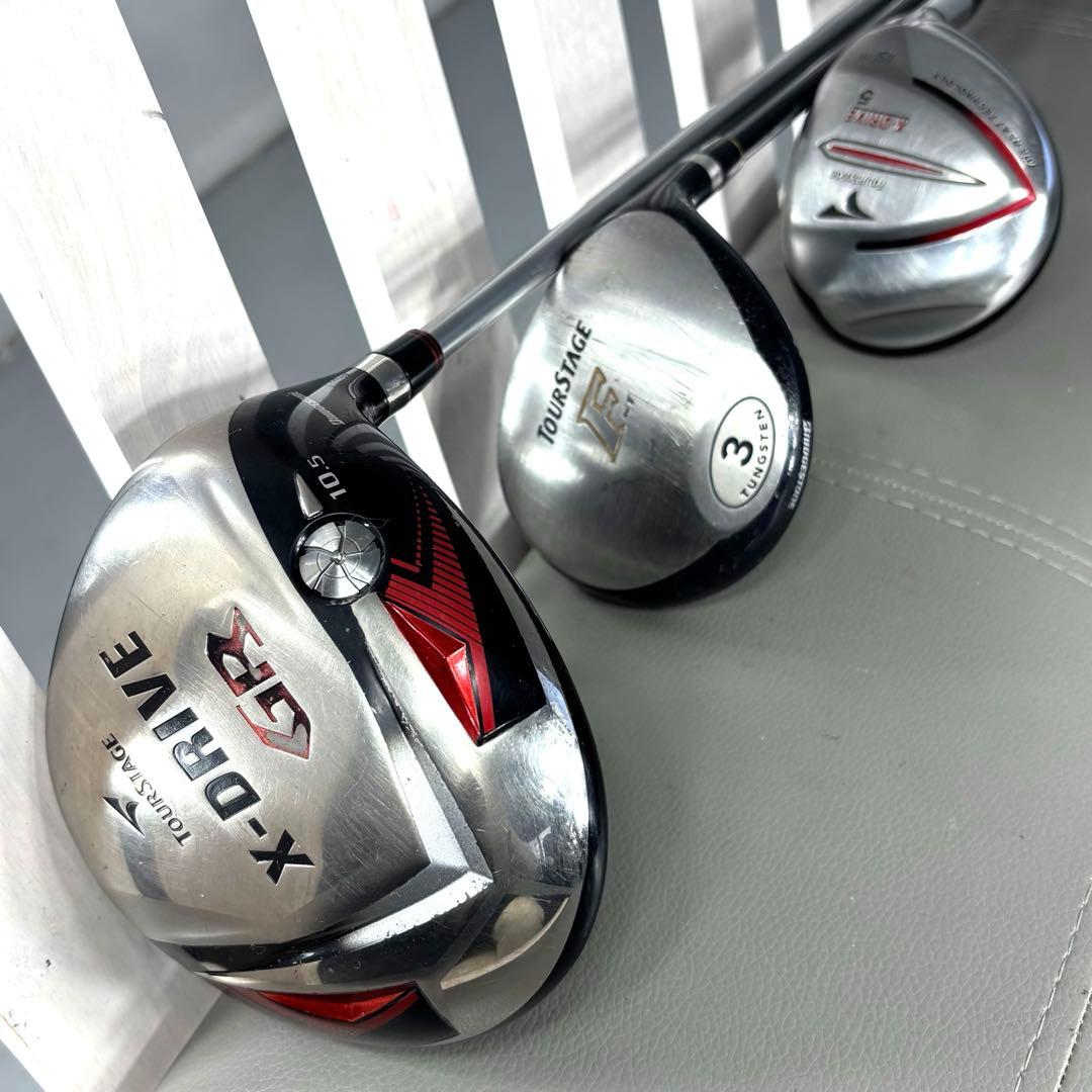 本格派 メンズゴルフクラブ 10本 フルセット ゴルフセット 豪華 お試しセット