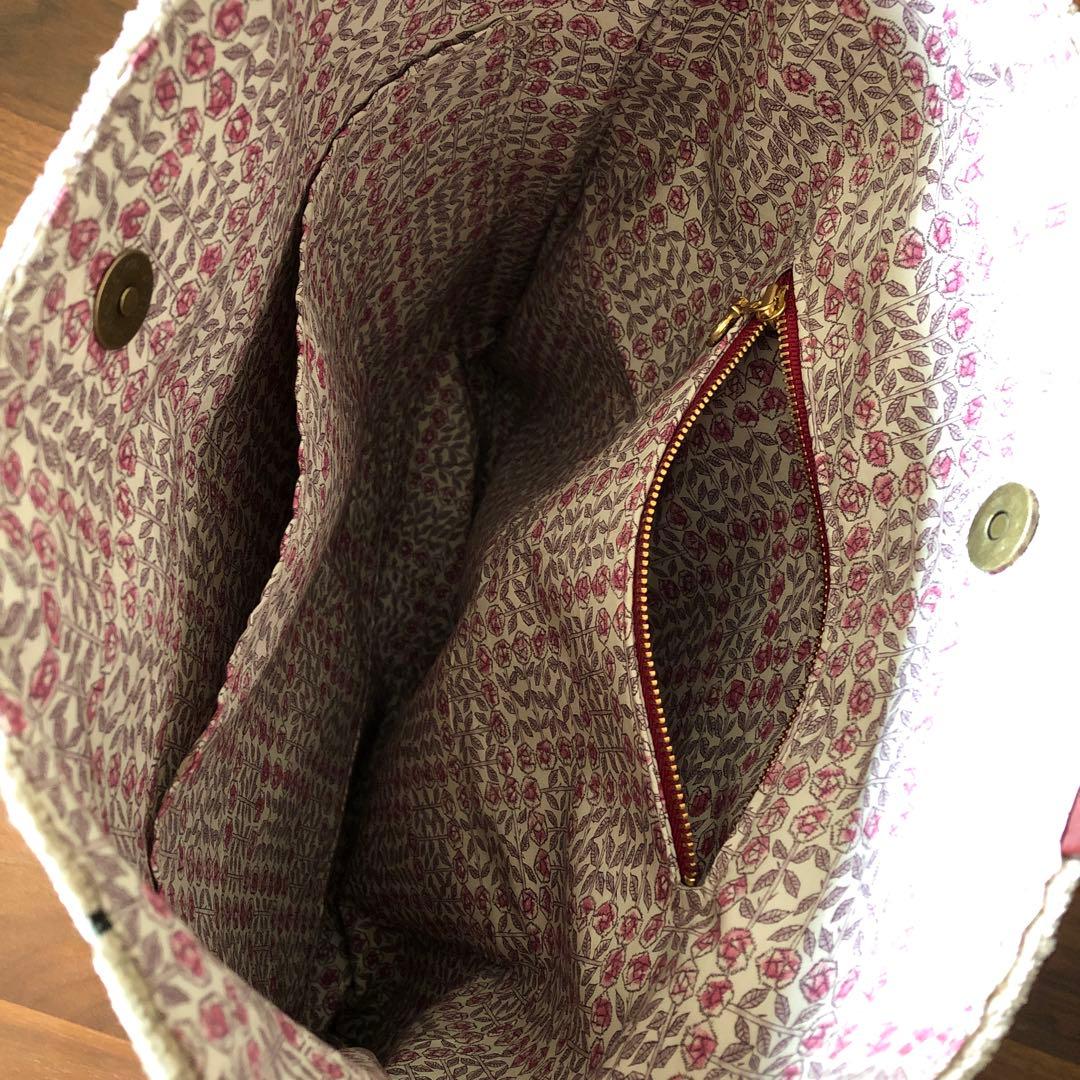 ハンドメイド トートバッグ ミナペルホネン Luluベージュ