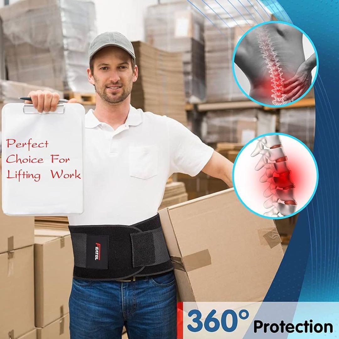 腰 サポーター コルセット 男女兼用 Lサイズ アウトドア 作業 ベルト 腰痛