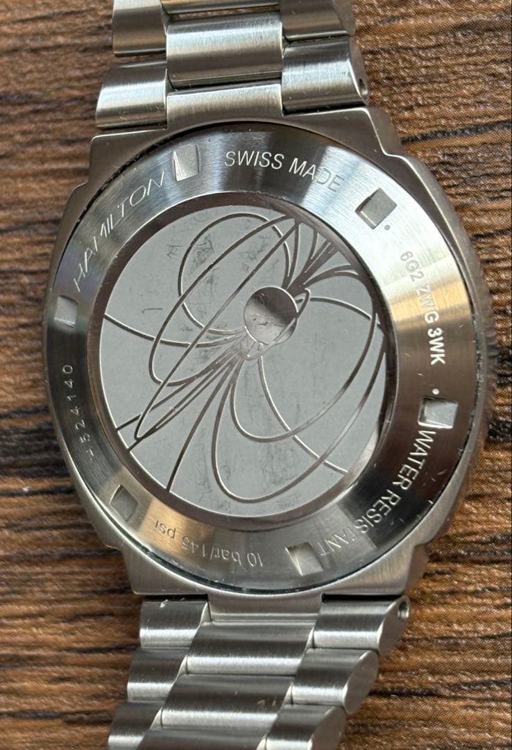 美品 HAMILTON ハミルトン PSR H524140 グリーン LED