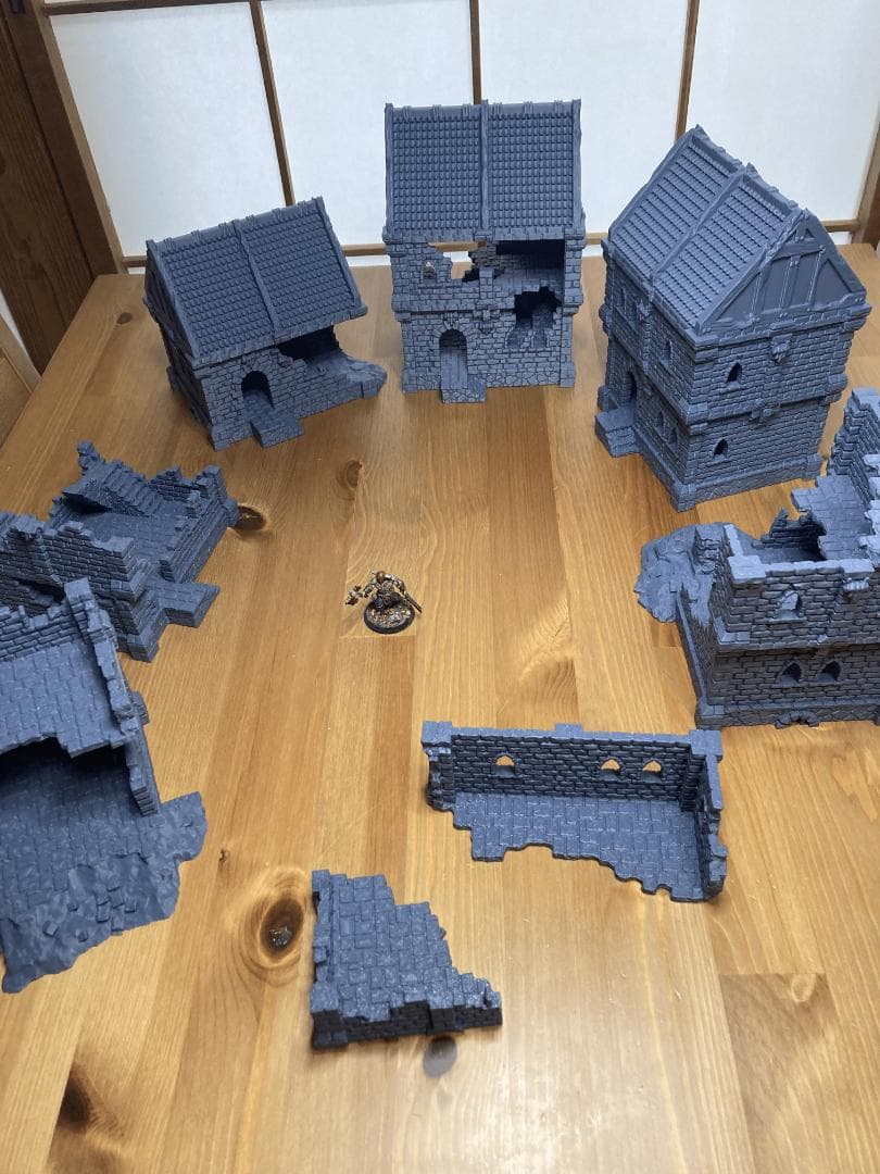 その他 Terrain - House & Ruins Set (6+ houses)