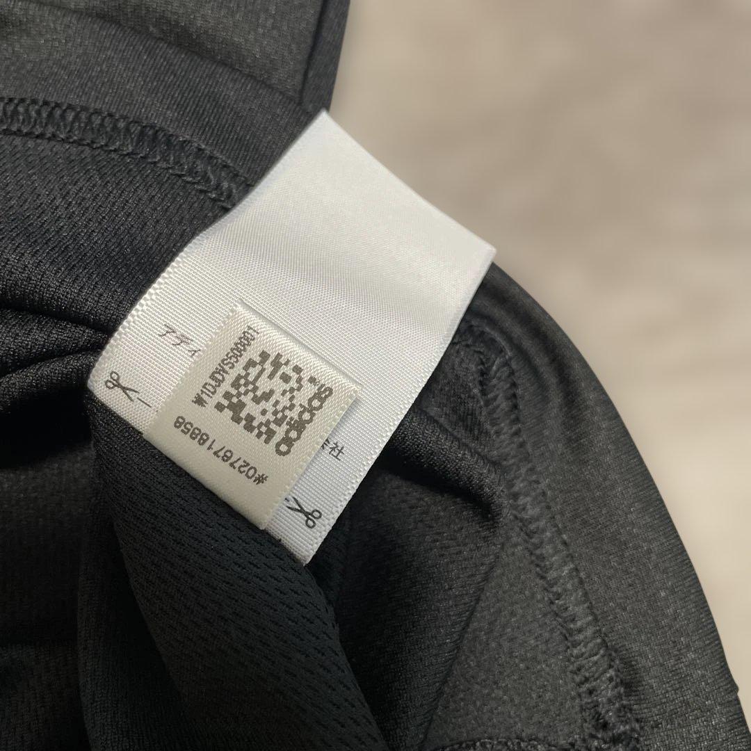 極美品 Adidas ラグビー ALL BLACKS 総黒 DRY Tシャツ