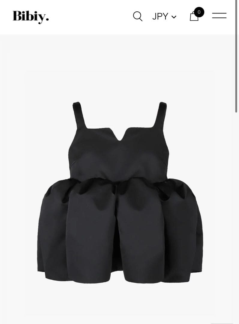 Bibiy. 黒 キャミソール B601TS059BK