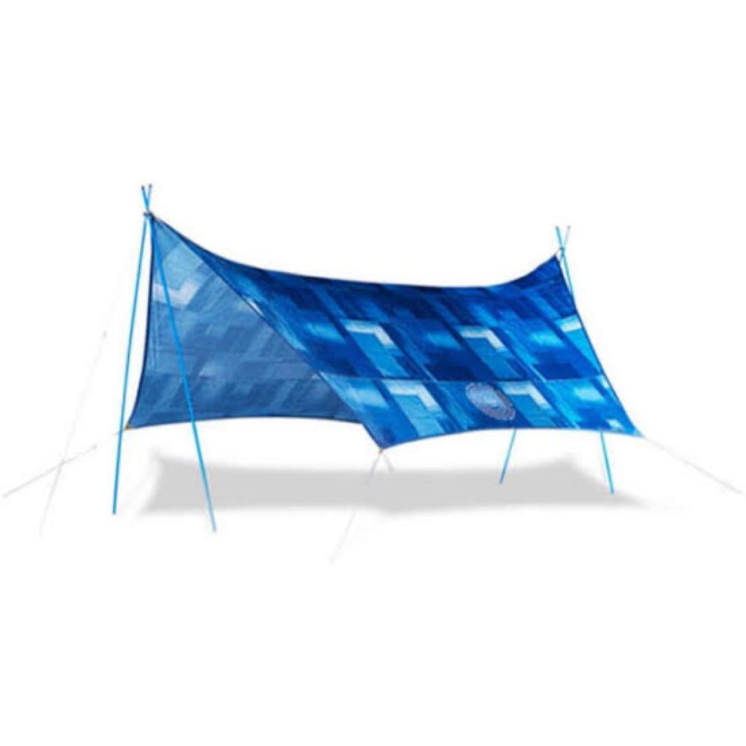 コールマン　インディゴレーベル　デニム柄　タープ