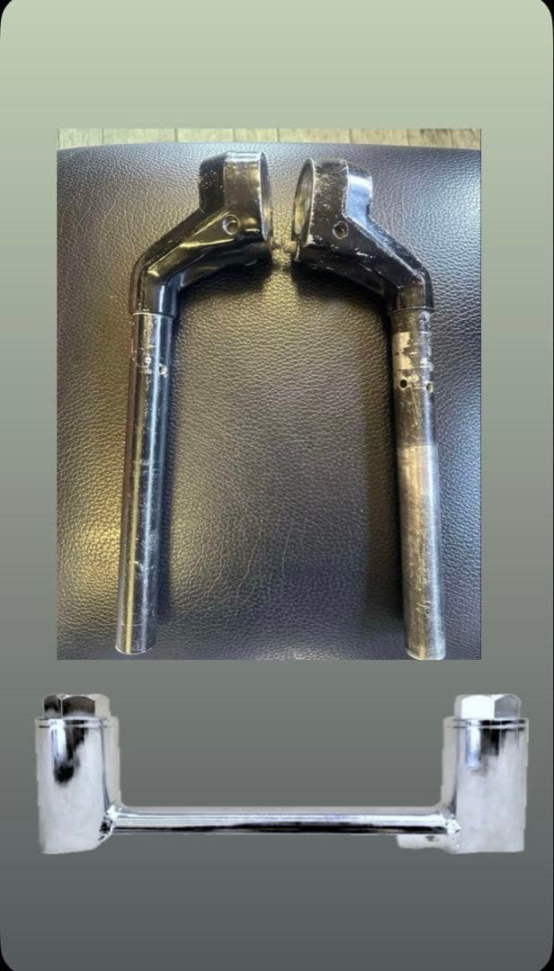 ホンダ純正CBX400F 純正ハンドル　41パイ→35パイ変換キット付き