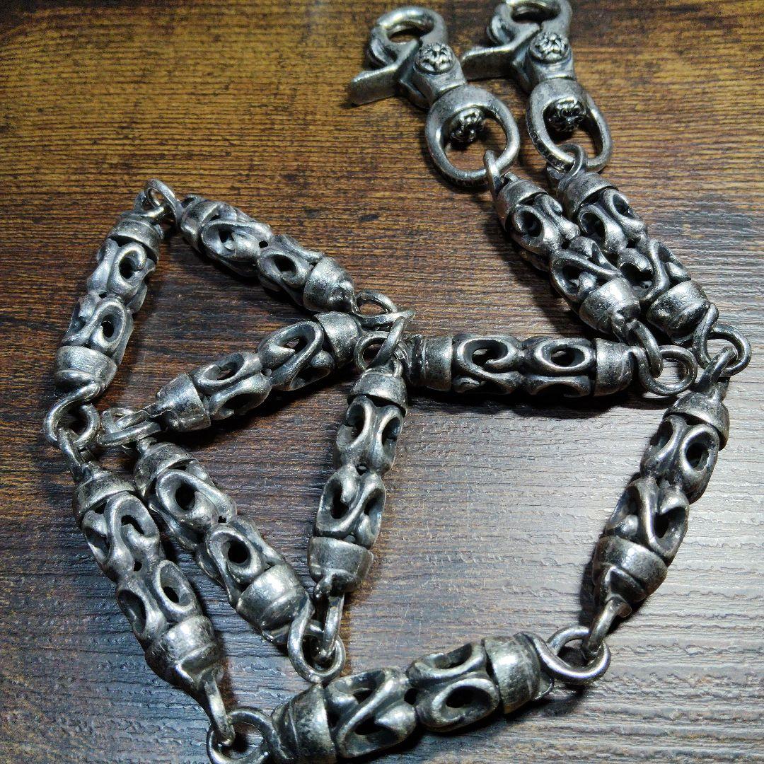 アージェントグリームダブルクリップ ウォレットチェーン