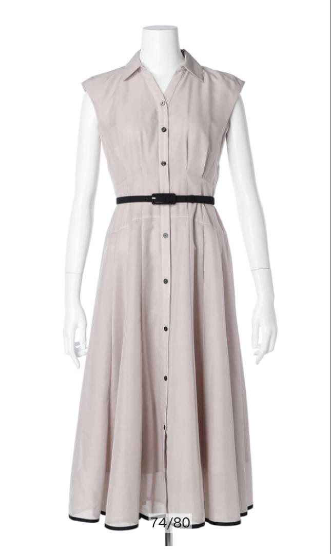 未使用タグ付‼️ レディシャツワンピース　グレージュM