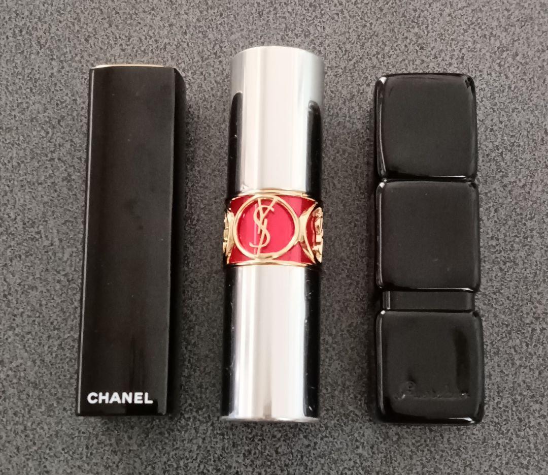 CHANEL YSL Kisskiss　リップ 3点セット 口紅　まとめ売り