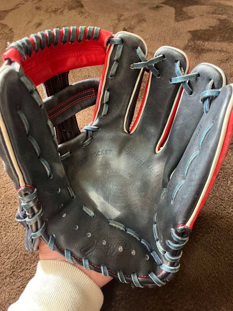 Slugger 久保田スラッガー　軟式グローブ レッド/ブラック