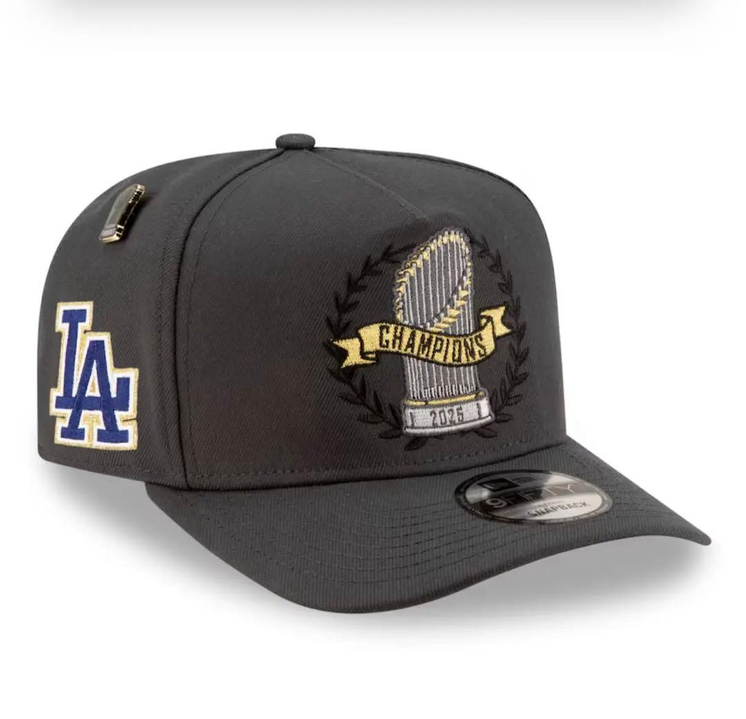 ドジャース　2025 ワールドチャンピオン　優勝パレード　選手着用　キャップ