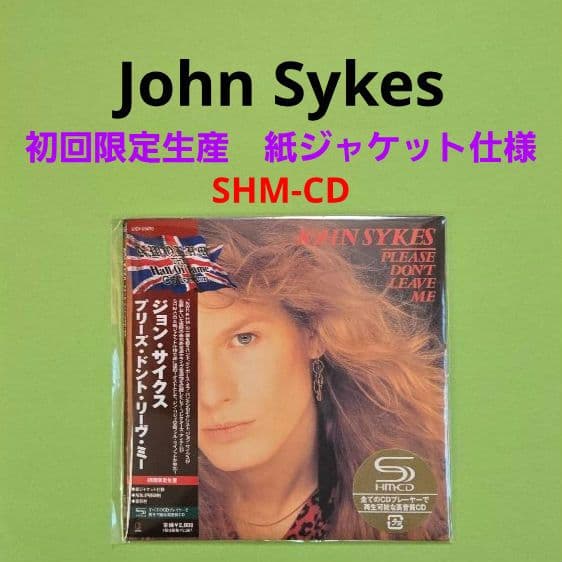 John Sykes　Please Don't Leave Me　紙ジャケット