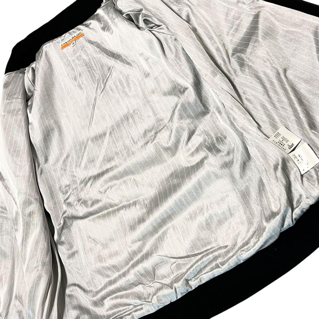 【40】CASTELBAJAC ニット切り替え 中綿ジャケット レディース