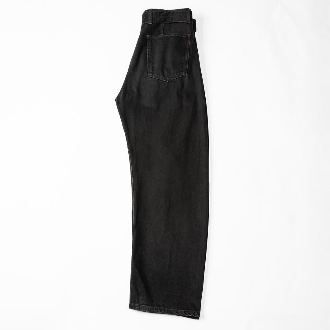 パンツ LEMAIRE TWISTED BELTED PANTS BLACK sizeS