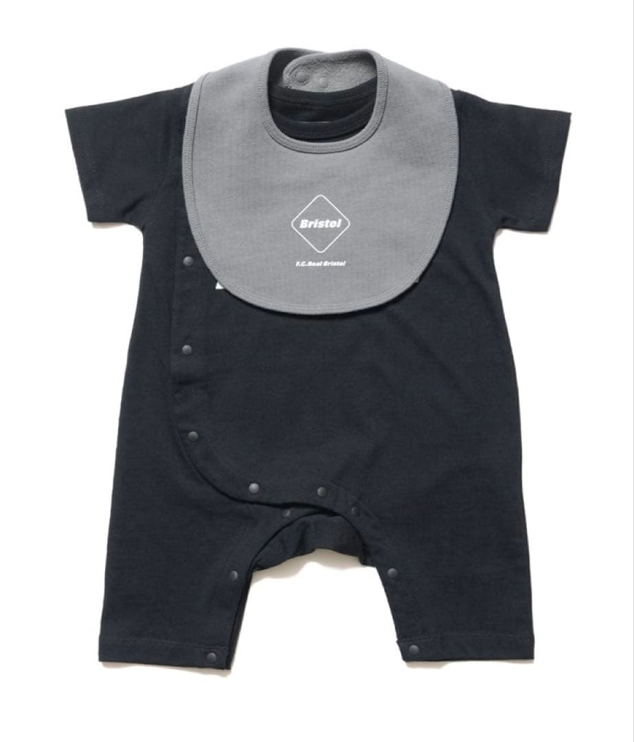 FCRB for Kids BABY SET BLACK ロンパース 黒 bb