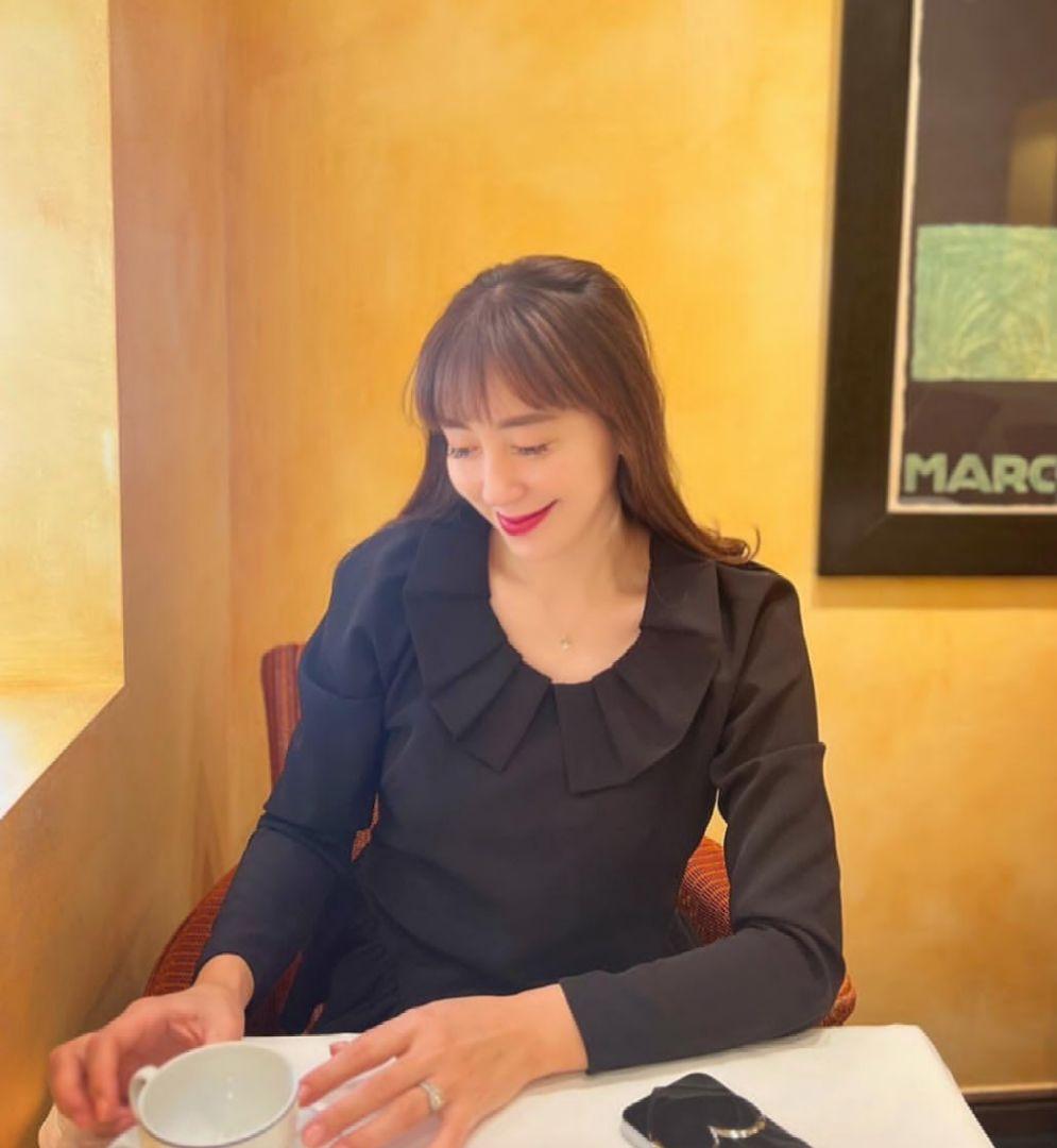 jnhearts♡フリルカラー ブラウス36 BLACK