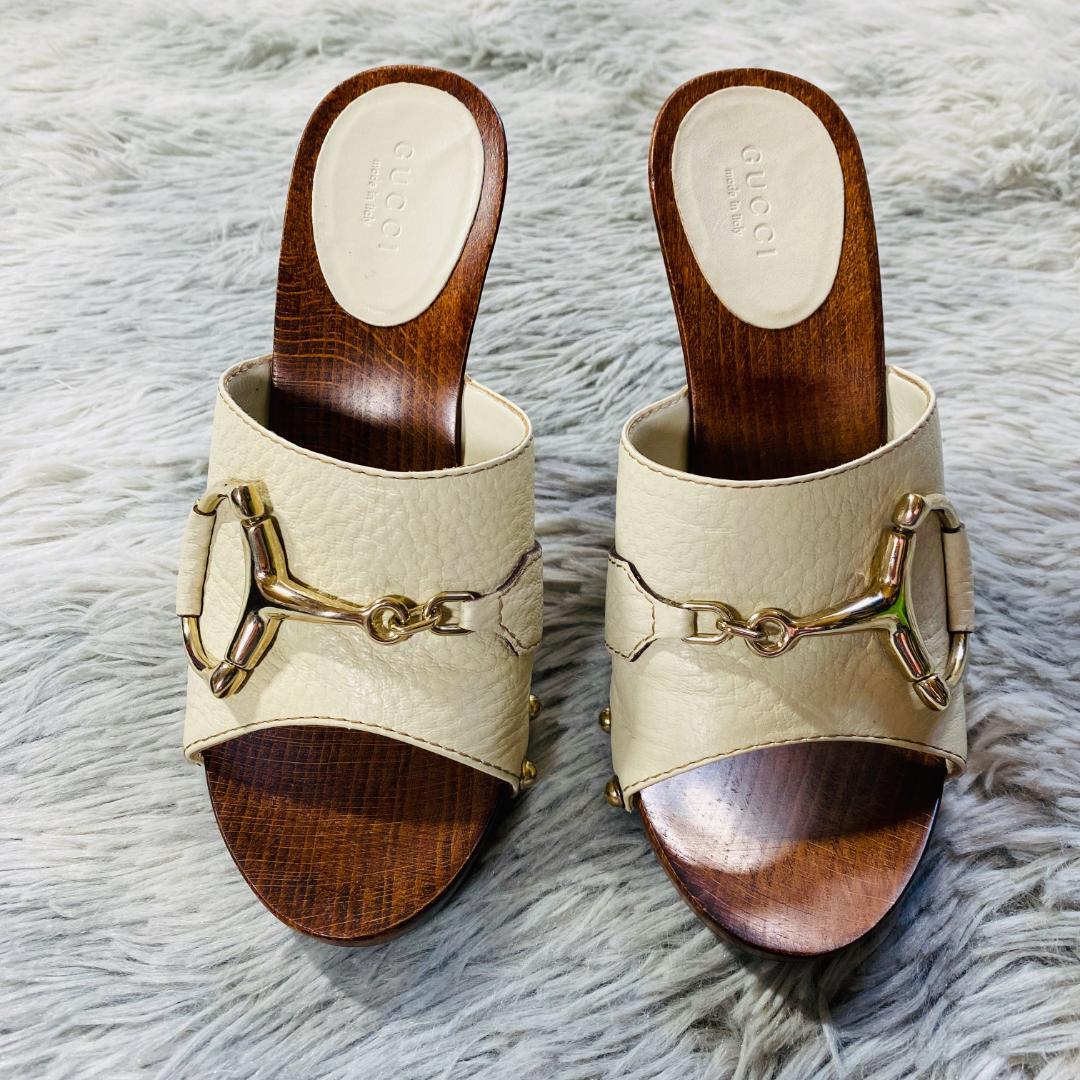 グッチ ミュール サンダル ホースビット スタッズ サイズ35