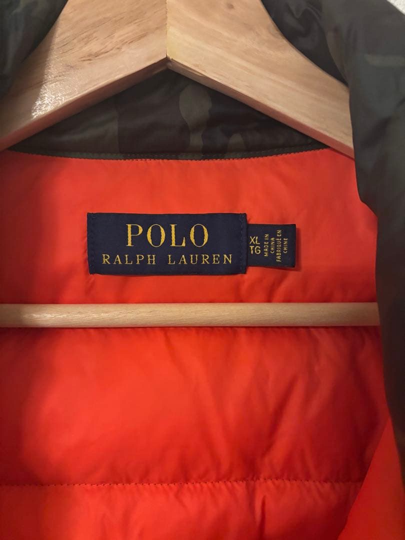 POLO ダウンベスト 迷彩 XL