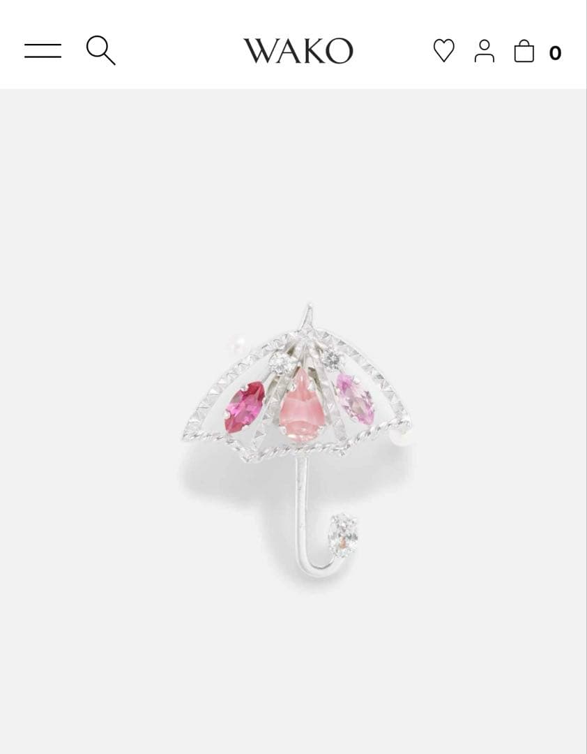 和光　WAKO プティ　コリエ　ピンブローチ　パラピュイ　ピンク