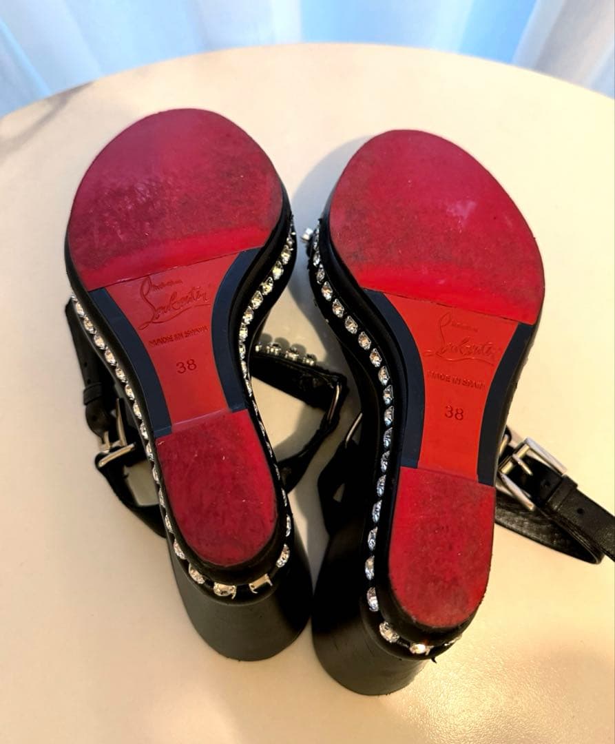 Christian Louboutin ルブタン サンダル 裏張り 38