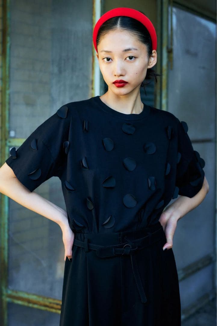 【希少】enfold エンフォルド　DOT T-SHIRT ブラック