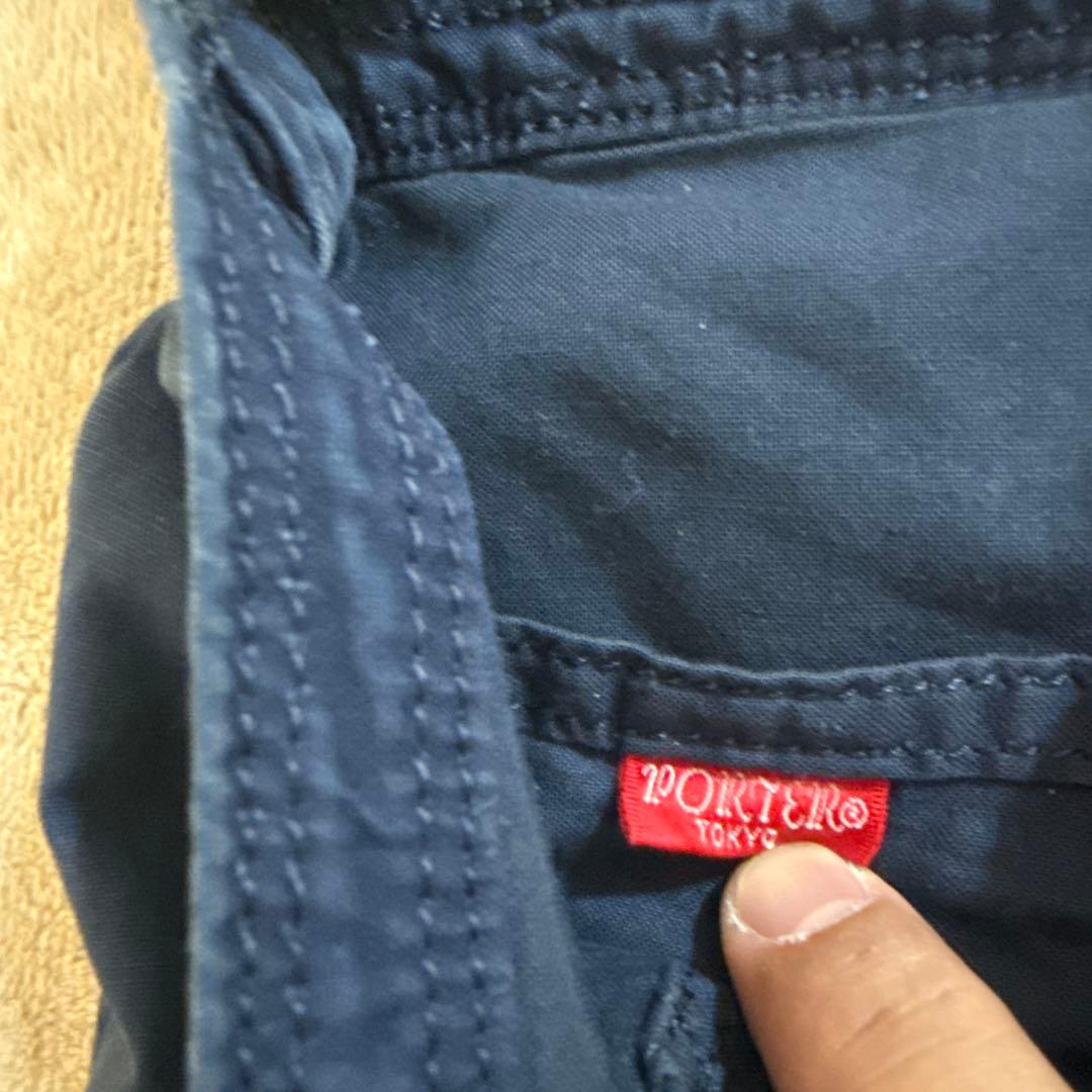 ポーター ディープブルー ショルダーバッグ 藍染め インディゴ