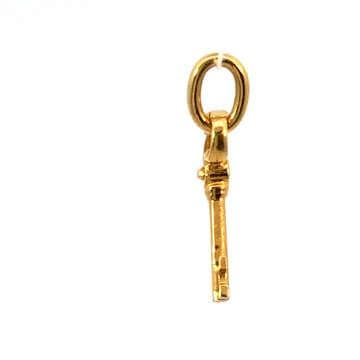 n*中様 Tiffany&Co. キー モチーフ 750 K18ダイヤペンダント