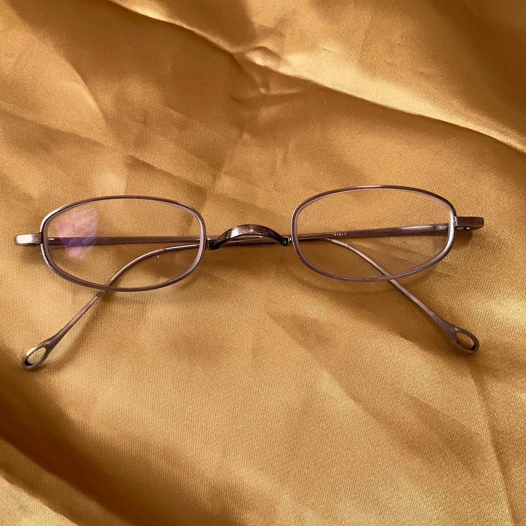 井戸多美男　アンティークゴールド　手造　金子眼鏡　一山