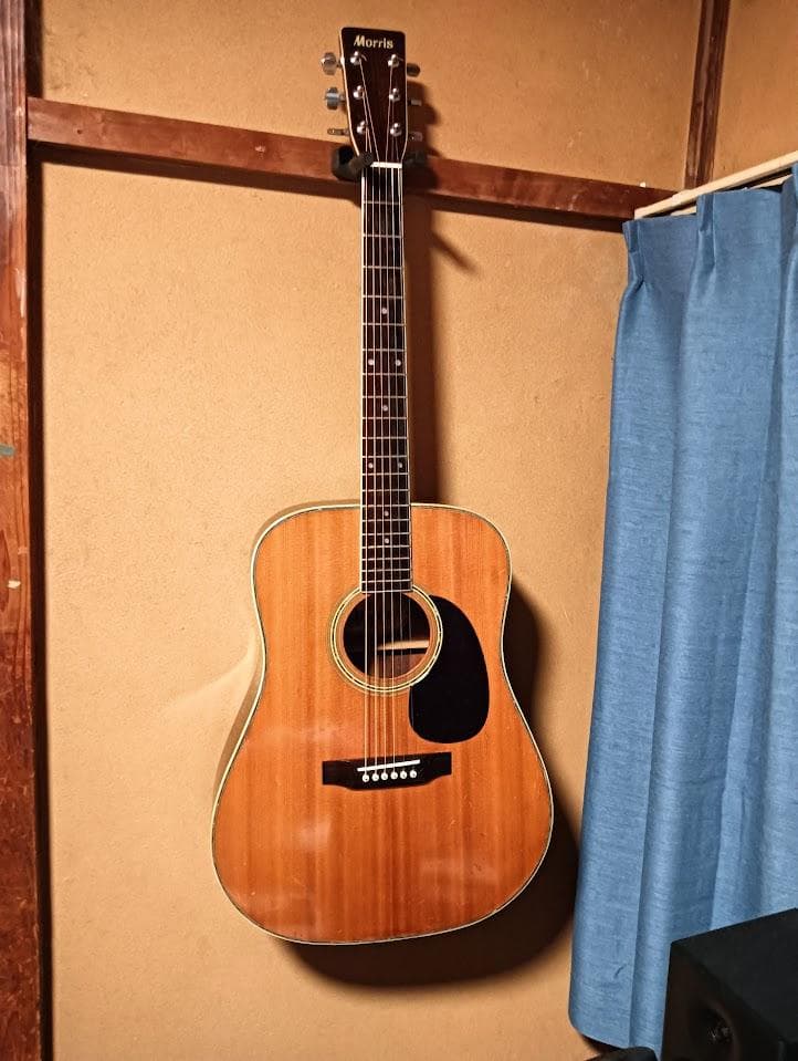 Morris アコースティックギター W30劇鳴り　愛用メンテ品　ダダリオ新弦付