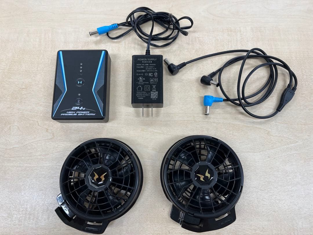 空調服神服　バッテリー　ファン　セット　サンエス