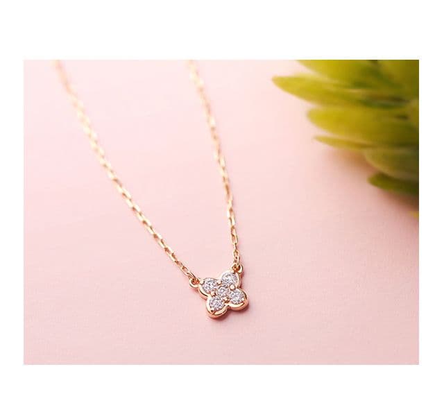 TSUTSUMI K10PGダイヤモンドネックレス