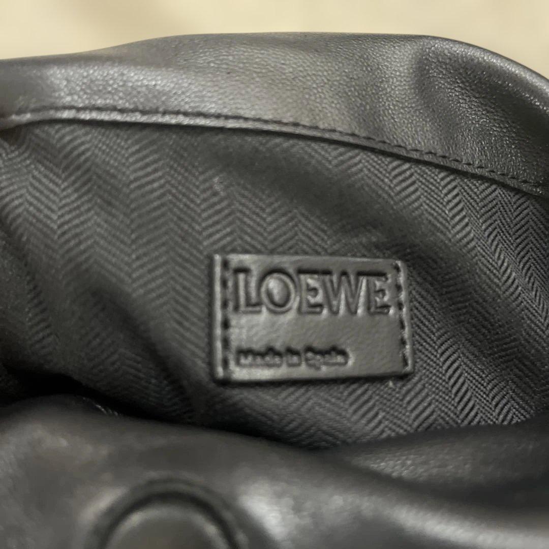 LOEWE フラメンコノットレザーショルダーバッグブラック　スモール