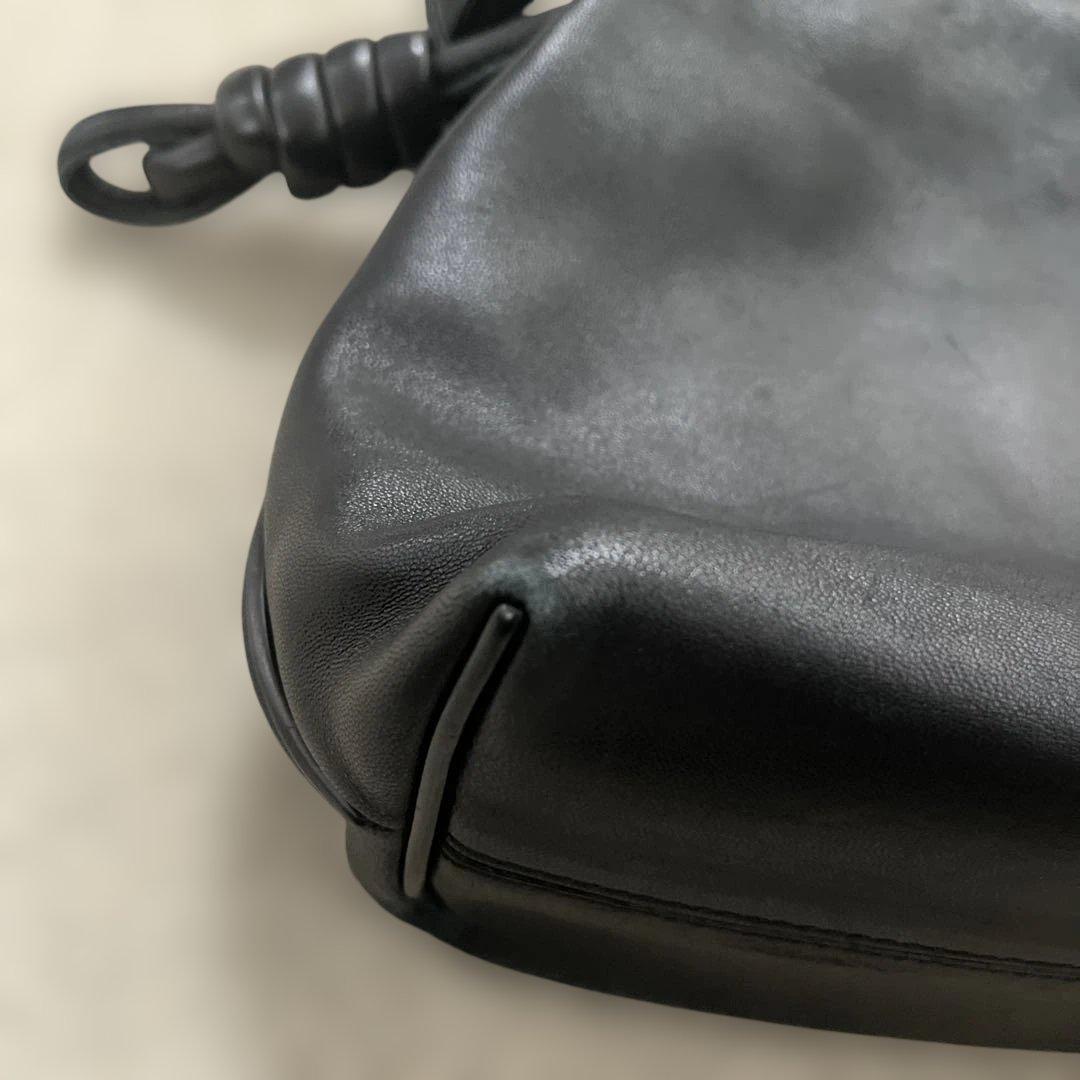 LOEWE フラメンコノットレザーショルダーバッグブラック　スモール