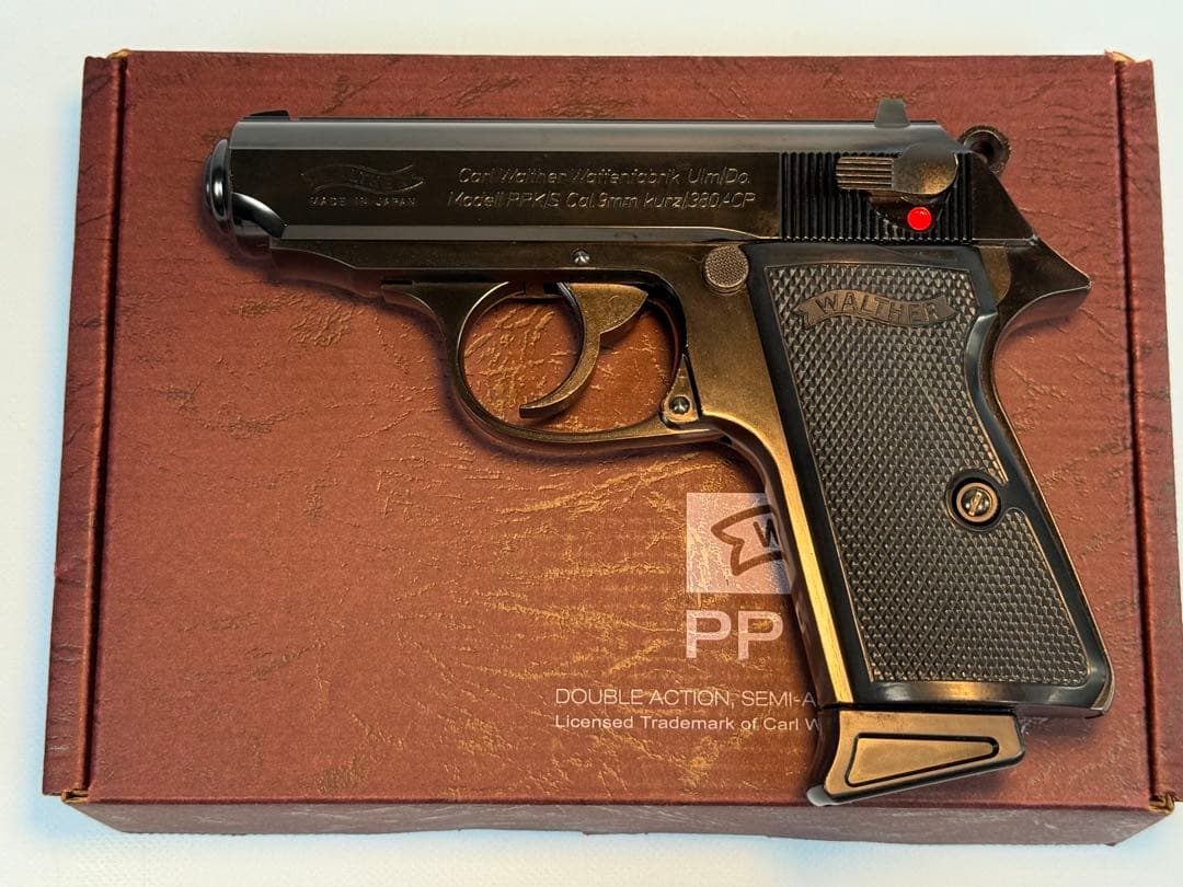 マルゼン製ワルサーニューPPK/Sブラックメタルモデル（ガスブローバック）