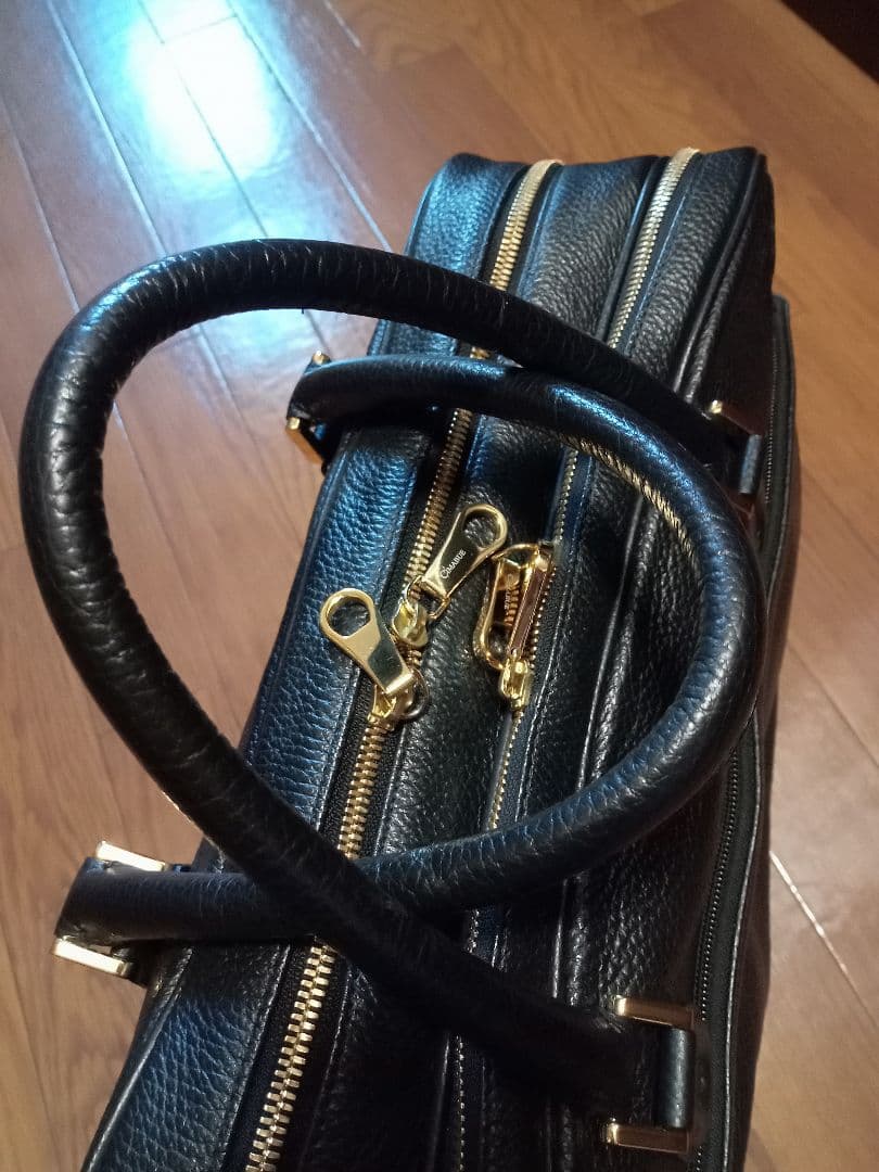 【kees】チマブエ　エメリー　ブリーフケース（ダブル）黒