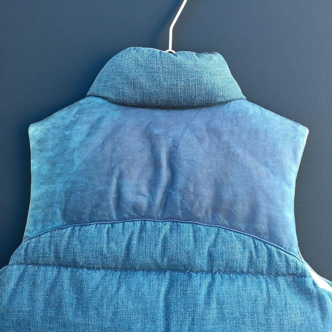 REMI RELIEF×BEAMS レミレリーフ レザー ダウンベスト メンズ