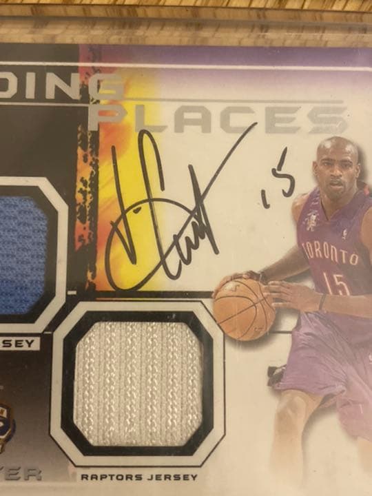 NBA ビンス・カーター　直筆サイン入り実使用ジャージーカード　世界50枚限定