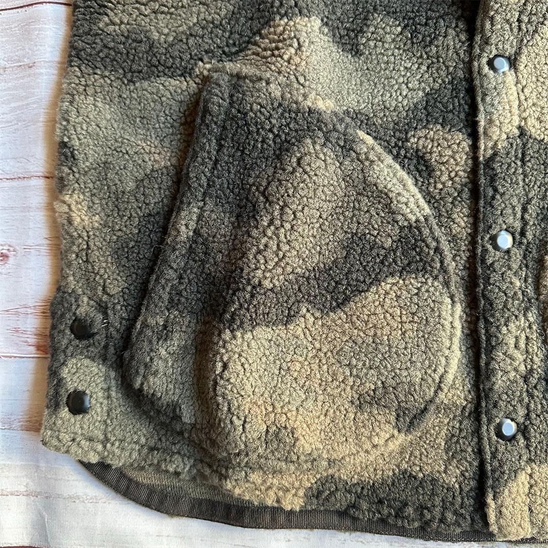 RRL フリース迷彩ベスト ダブルアールエル ラルフローレン M